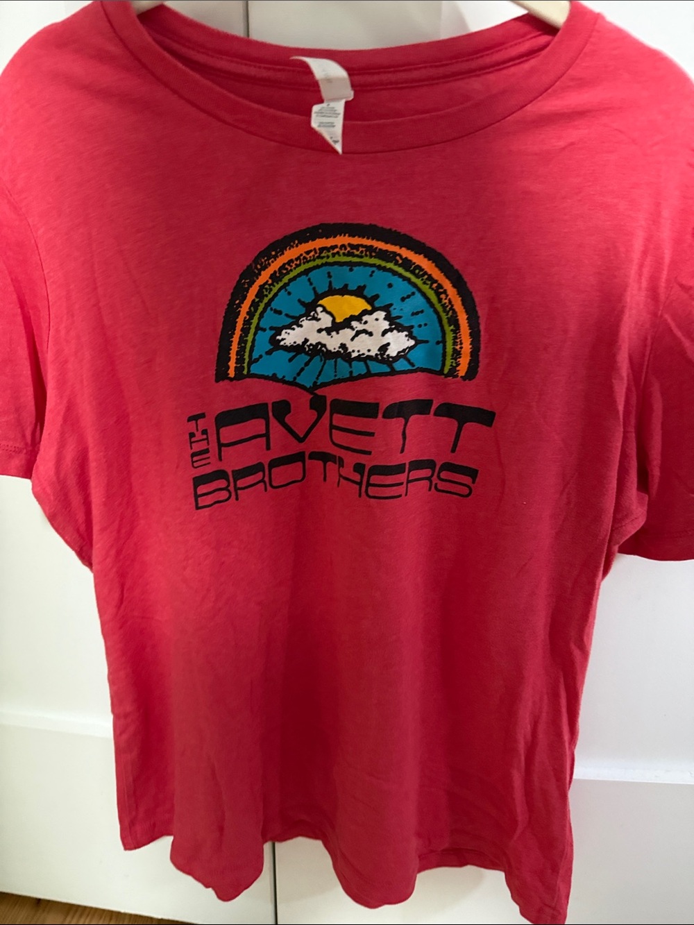 Avett Brothers Red Short Sleeve Graphic Tee - Women’s TShirt